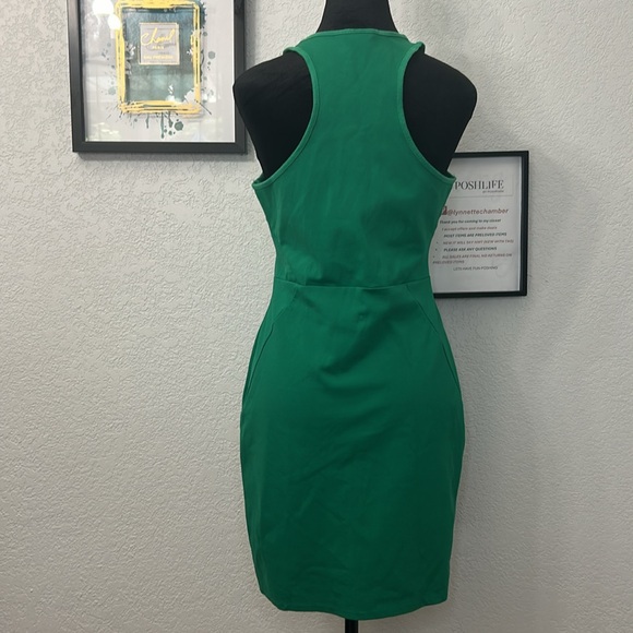 H&M sz medium Green Razorback Midi Dress - Picture 5 of 11
